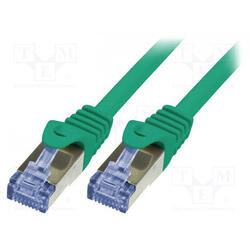 Cablu S/FTP LogiLink CQ3025S, Cat.6A, Patchcord (Verde)
