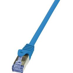 Patch Cablu Cat.6A 10G S/FTP PIMF PrimeLine 0,50m albastru