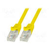 logilink Cablu Patchcord CAT6 U/UTP EconLine 1,50m galben