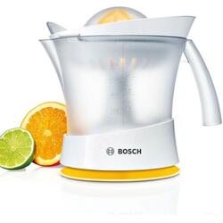 Storcator de citrice Bosch MCP3500N, 25 W, 0.8 L, pornire/oprire automata, Alb