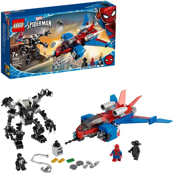 LEGO® Super Heroes 76150  Spiderjet contra robotul Venom
