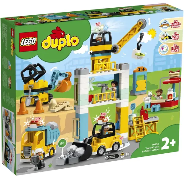 LEGO® DUPLO Town 10933- Constructii cu macara