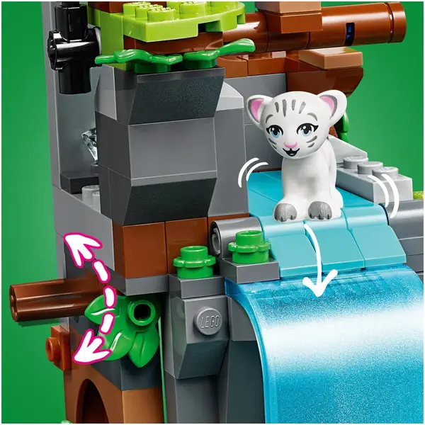 LEGO® LEGO Friends - Salvarea tigrului din jungla cu balonul de aer cald 41423