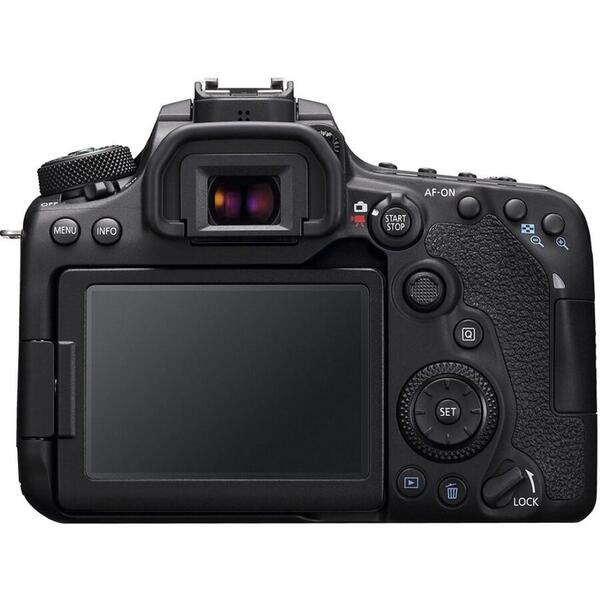 Aparat foto DSLR Canon EOS 90D, 32.5 MP, Body, 4K, Negru