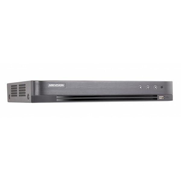 DVR 8 canale Turbo HD Hikvision DS-7208HUHI-K1/E, 5 MP, H.265 Pro+, SATA