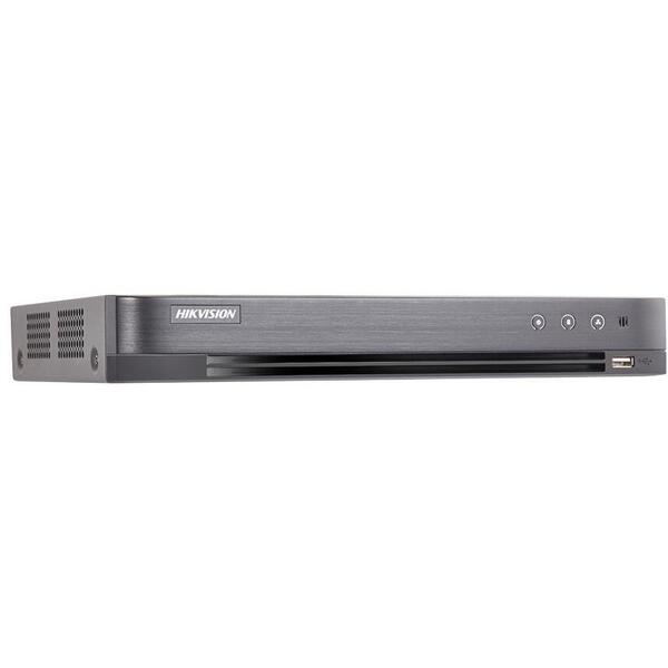DVR 4 canale TurboHD AcuSense Hikvision iDS-7204HUHI-M1/S/A, 5MP, H.265 pro+, VCA, stocare in Cloud