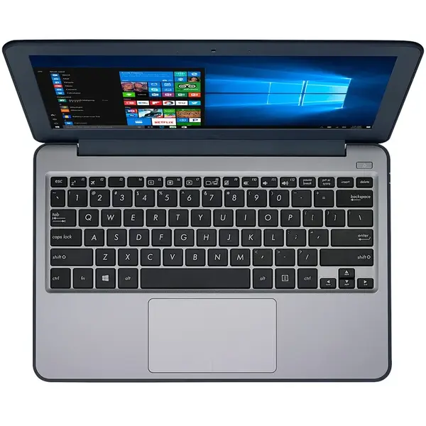 Laptop SMB ASUS W202NA-GJ0031R, 11.6"HDr Intel Celeron N3350 (2M Cache, 1.1 GHz up to 2.4 GHz, 2C/2T), Intel HD Graphics 500, RAM 4GB, eMMC 64GB, no ODD,Dark Blue, Windows 10 Pro