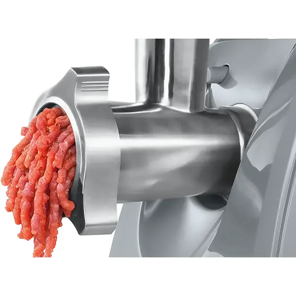 Masina de tocat carne Bosch Pro Power MFW45020, 1600W, 2.7 kg/min, alb/gri