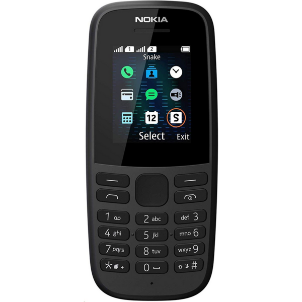 Telefon mobil Nokia 105 (2019), Single Sim (Negru)