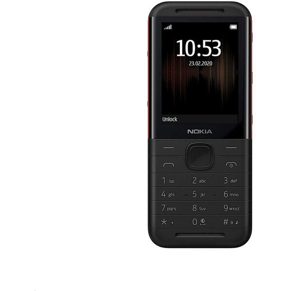 Duplicat: Telefon Mobil Nokia 5310 (2020), Ecran 2.4", 8MB RAM, 16MB Flash, Camera VGA, 2G, Bluetooth, Dual SIM  Negru/Rosu
