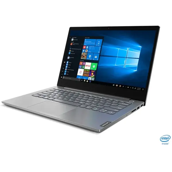 Laptop Lenovo 14'' ThinkBook 14 IIL, FHD, Procesor Intel® Core™ i5-1035G1 (6M Cache, up to 3.60 GHz), 8GB DDR4, 256GB SSD, GMA UHD, Win 10 Pro, Mineral Grey