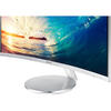 Resigilat: Monitor LED Samsung 27" Curved, Full HD, D-Sub, HDMI, Display Port, Alb, LC27F591FD