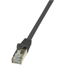 Cablu UTP LogiLink Cat.5e 0.25m Negru