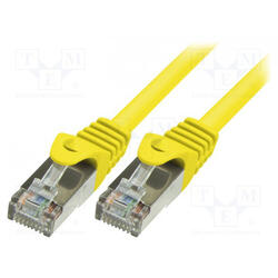 Cablu F/UTP LogiLink Cat.5e 2m Galben