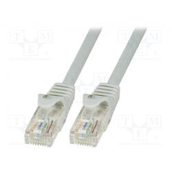 Cablu U-UTP LogiLink Cat.6 EconLine 0.25m Gri
