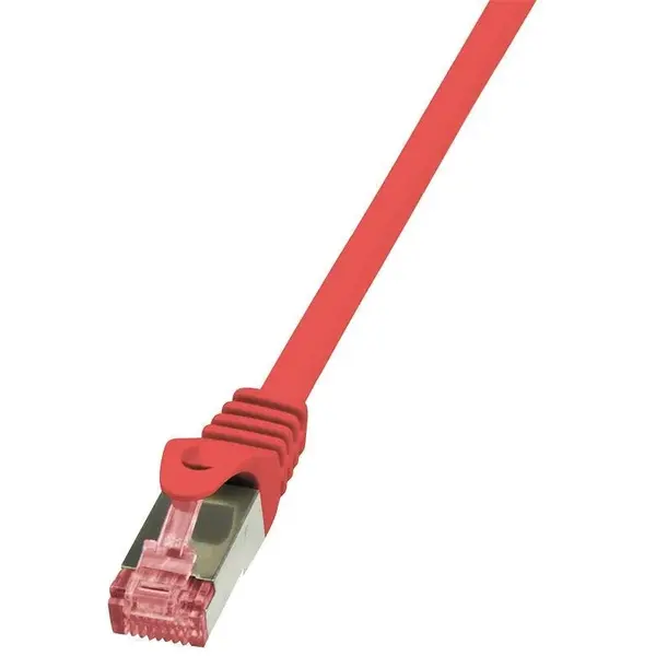 logilink Cablu Cat.6 S/FTP PIMF PrimeLine 0,5m, roșu