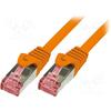Cablu S/FTP LogiLink CQ2088S, Patchcord, CAT.6, 7.5 m (Portocaliu)