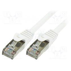 Cablu F/UTP LogiLink CP2021S, Patchcord, CAT.6, 0.5m (Alb)