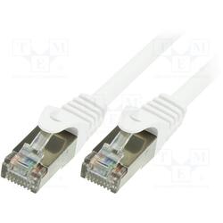 Cablu F/UTP LogiLink CP2081S, Patchcord, CAT.6, 7.5m (Alb)