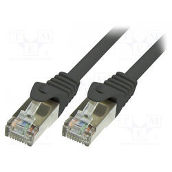 Cablu F/UTP LogiLink CP2073S, Patchcord, CAT.6, 5m (Negru)
