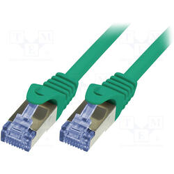 Patch Cablu Cat.6A 10G S/FTP PIMF PrimeLine 5m verde