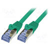 logilink Patch Cablu Cat.6A 10G S/FTP PIMF PrimeLine 0,25m verde
