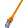 logilink Patch Cablu Cat.6 S/FTP PIMF PrimeLine 0,25m portocaliu