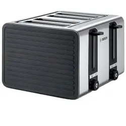 Prajitor de paine Bosch TAT7S45, 1800W, 4 felii de paine, control variabil de rumenire, functie decongelare si incalzire, Gri