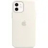 Husa de protectie Apple Silicone Case MagSafe pentru iPhone 12/12 Pro, White