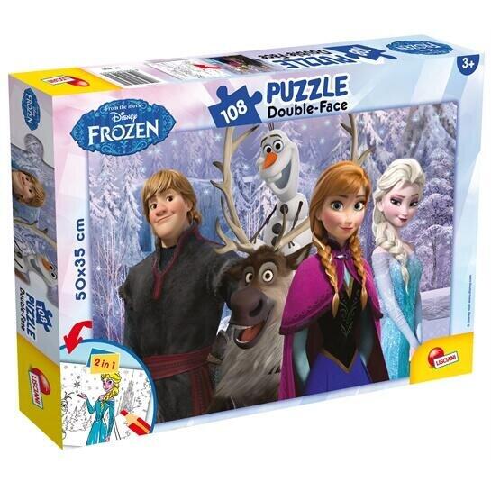 LISCIANI Puzzle de colorat - Frozen si prietenii (108 piese)