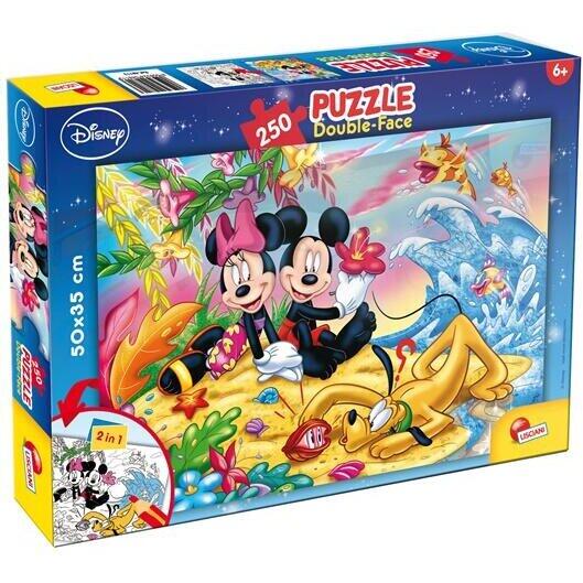 LISCIANI Puzzle de colorat - Mickey la plaja (250 piese)
