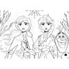 LISCIANI Puzzle de colorat maxi - Elsa, Anna si Olaf (60 piese)