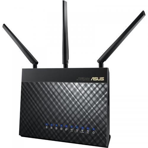 Router Wireless Asus RT-AC68U, 4x LAN, 2 Bucati