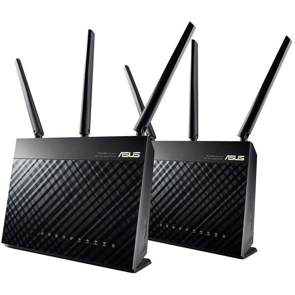 Router Wireless Asus RT-AC68U, 4x LAN, 2 Bucati