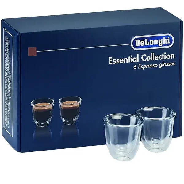Set 6 pahare espresso Delonghi Essential Collection, 6 x 60ml, DLSC300