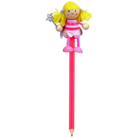 Creion cu figurina lemn Zana Fiesta Crafts FCP-5007