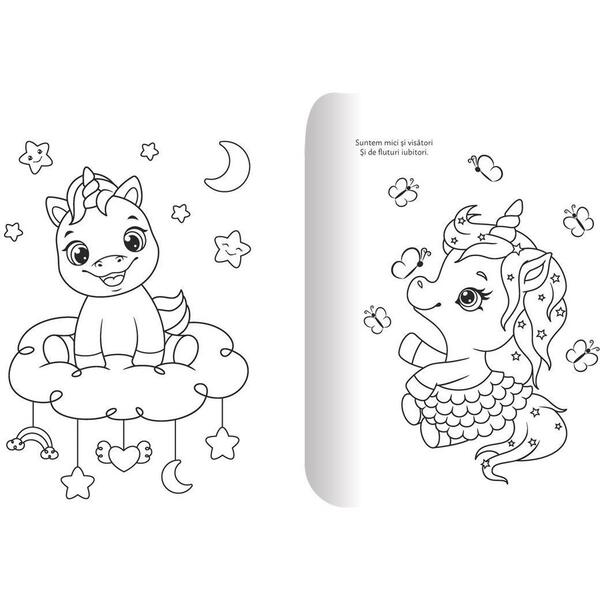 Mimorello Carte de colorat Unicornii jucausi Editura Kreativ EK8572