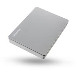 HDD Extern Toshiba Canvio Flex, 1TB, 2.5", USB C (Argintiu)