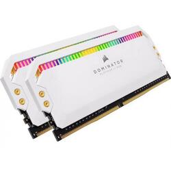 Memorie Corsair Dominator Platinum RGB White 16GB DDR4 3200MHz CL16 Dual Channel Kit