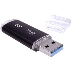 Stick USB Silicon Power Blaze B02, 128GB, USB 3.1 (Negru)