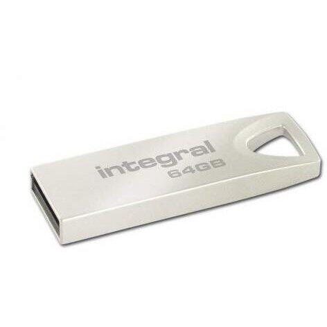 Stick memorie Integral ARC 64GB, USB 2.0, Silver