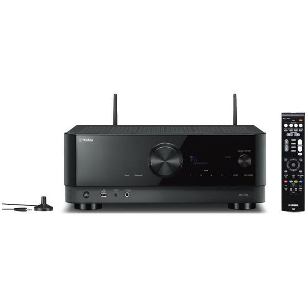 Receiver 5.2 canale Yamaha RX-V4A, 8K/4K, Dolby True HD, DTS-HD, CINEMA DSP 3D, wireless surround