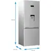Combina frigorifica Beko RCNE560E40DZMN, 497 l, NeoFrost Dual Cooling, HarvestFresh, EverFresh, Dozator de apa, Clasa A++, H 192 cm, Gri