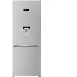 Combina frigorifica Beko RCNE560E40DZMN, 497 l, NeoFrost Dual Cooling, HarvestFresh, EverFresh, Dozator de apa, Clasa A++, H 192 cm, Gri