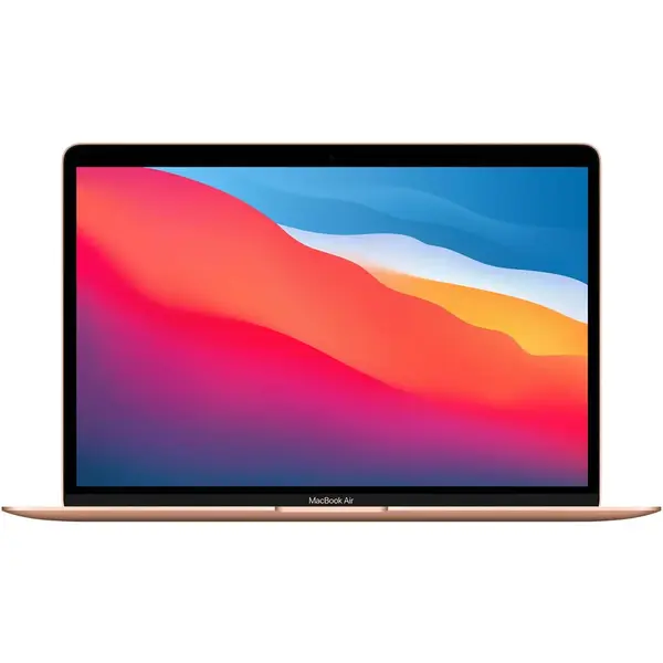 Laptop Apple 13.3'' MacBook Air 13 with Retina True Tone, Apple M1 chip (8-core CPU), 8GB, 256GB SSD, Apple M1 7-core GPU, macOS Big Sur, Gold, INT keyboard, Late 2020