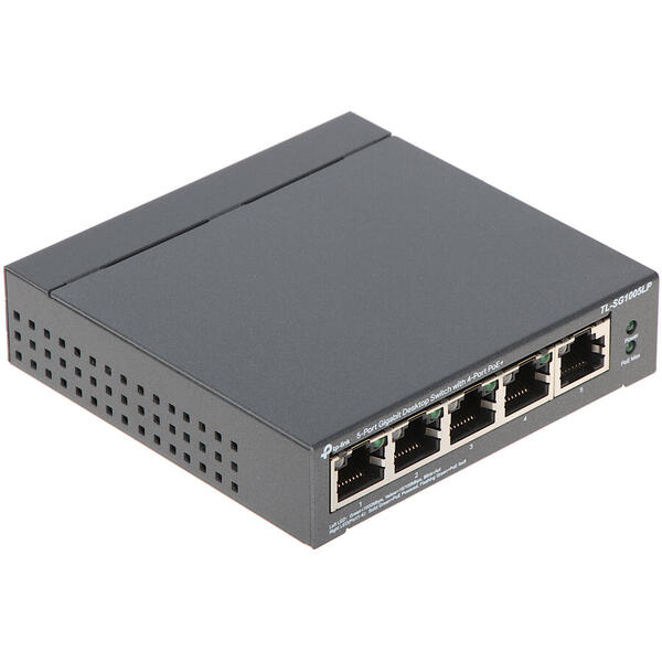 Switch TP-LINK TL-SG1005LP, Gigabit, 5 Porturi, PoE