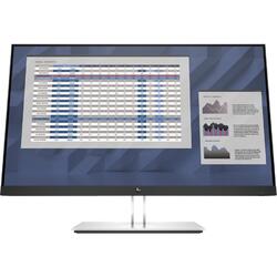 Monitor IPS LED HP 27" E27 G4, Full HD (1920 x 1080), VGA, HDMI, DisplayPort (Negru/Argintiu)