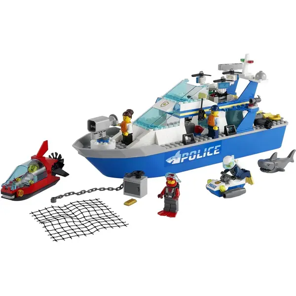 LEGO® LEGO City Police - Nava de patrulare a politiei 60277
