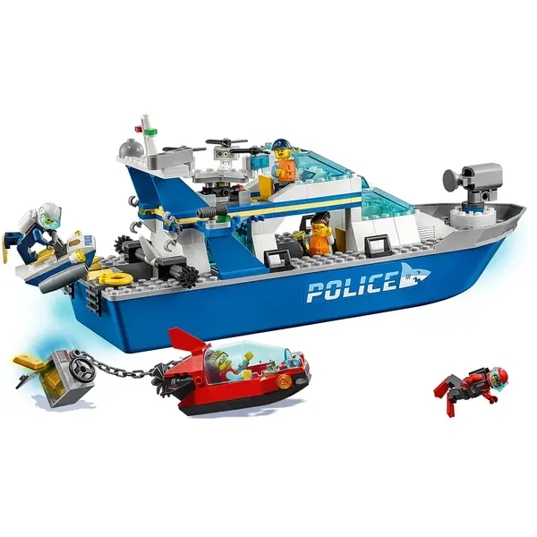 LEGO® LEGO City Police - Nava de patrulare a politiei 60277