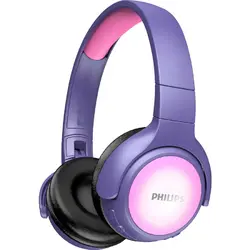 Casti Audio audio pentru copii Over-Ear Philips, TAKH402PK/00, Bluetooth, Autonomie 20h, Roz